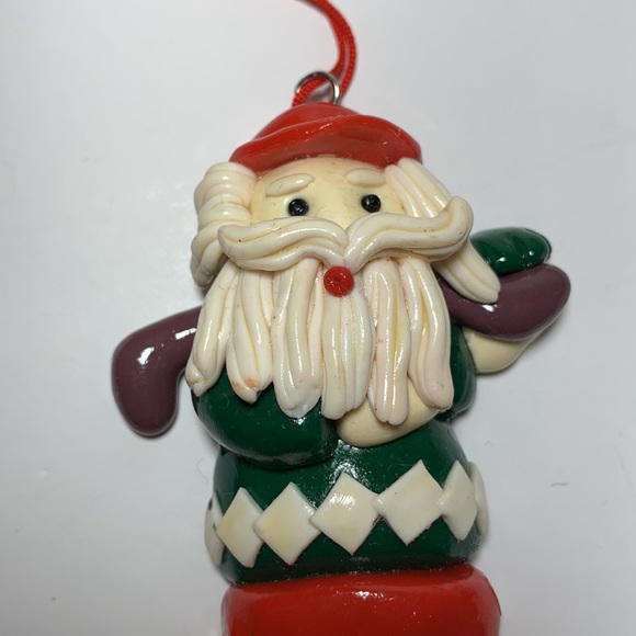 VTG House of Lloyd Santa Sports Ornaments Polymer Clay Handcrafted - Picture 4 of 11